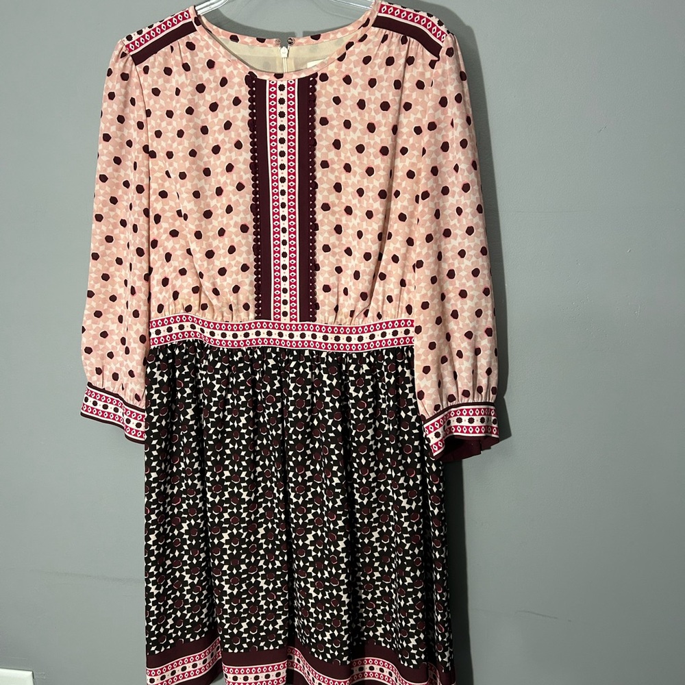 Kate Spade Floral Tile Mini Dress H255 Pippa Middleton Sz 12 - Picture 8 of 9